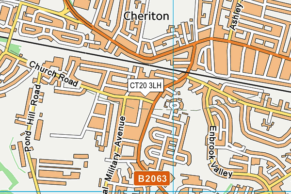 CT20 3LH map - OS VectorMap District (Ordnance Survey)