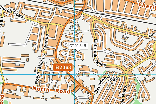 CT20 3LR map - OS VectorMap District (Ordnance Survey)