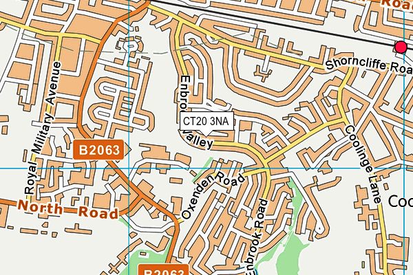 CT20 3NA map - OS VectorMap District (Ordnance Survey)