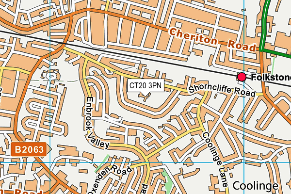 CT20 3PN map - OS VectorMap District (Ordnance Survey)