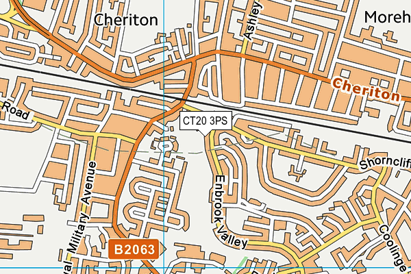 CT20 3PS map - OS VectorMap District (Ordnance Survey)