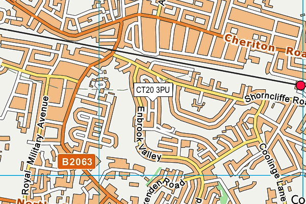 CT20 3PU map - OS VectorMap District (Ordnance Survey)