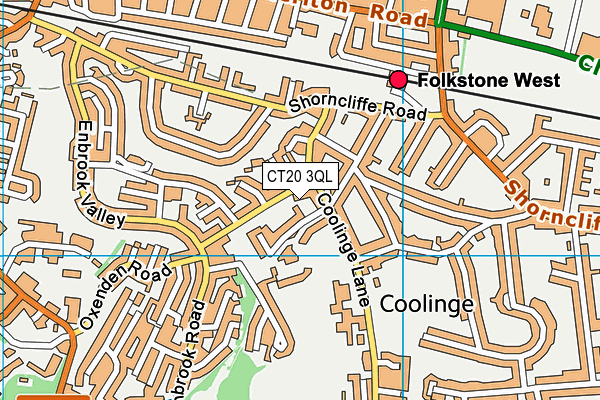 CT20 3QL map - OS VectorMap District (Ordnance Survey)