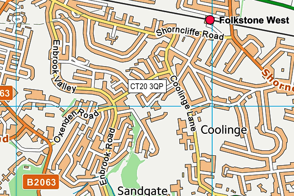 CT20 3QP map - OS VectorMap District (Ordnance Survey)