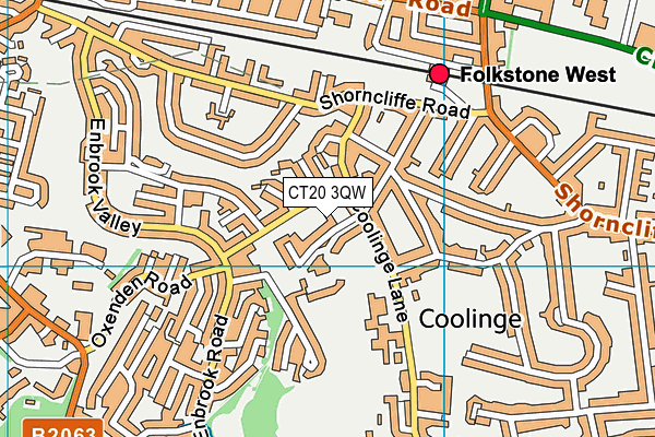 CT20 3QW map - OS VectorMap District (Ordnance Survey)