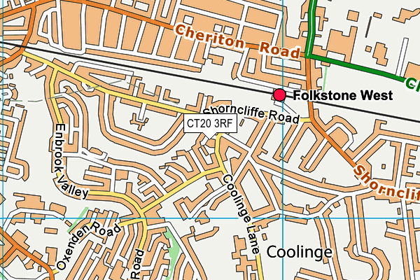 CT20 3RF map - OS VectorMap District (Ordnance Survey)