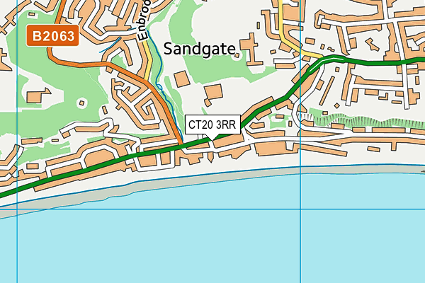 CT20 3RR map - OS VectorMap District (Ordnance Survey)