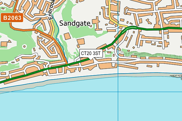 CT20 3ST map - OS VectorMap District (Ordnance Survey)