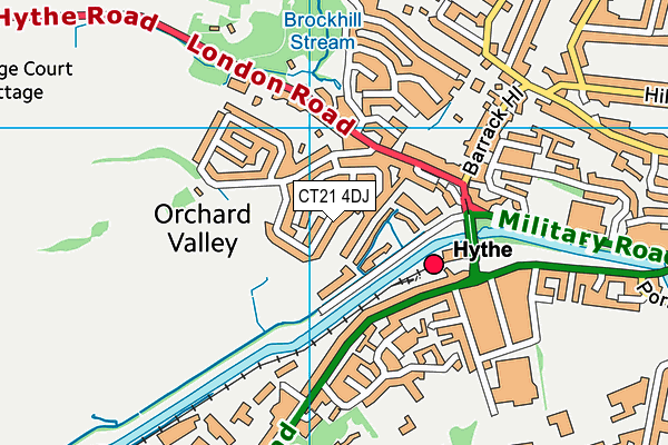 CT21 4DJ map - OS VectorMap District (Ordnance Survey)