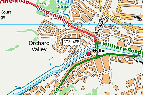 CT21 4EB map - OS VectorMap District (Ordnance Survey)