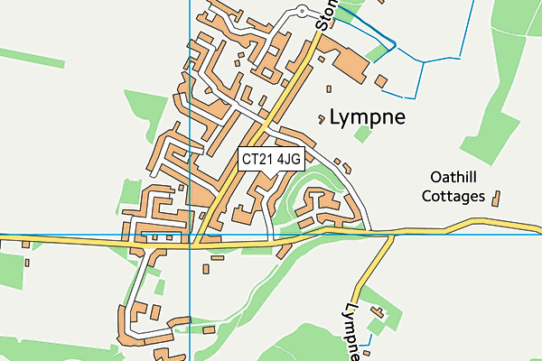 Lympne Church of England Primary School map (CT21 4JG) - OS VectorMap District (Ordnance Survey)