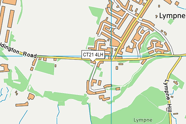 CT21 4LH map - OS VectorMap District (Ordnance Survey)
