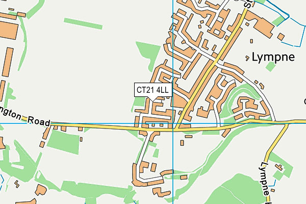CT21 4LL map - OS VectorMap District (Ordnance Survey)