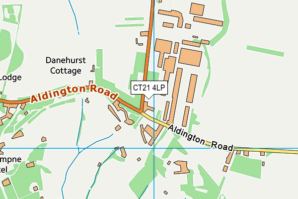 CT21 4LP map - OS VectorMap District (Ordnance Survey)