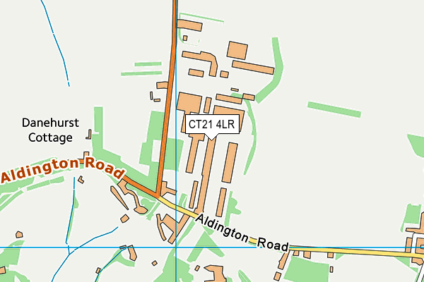 CT21 4LR map - OS VectorMap District (Ordnance Survey)