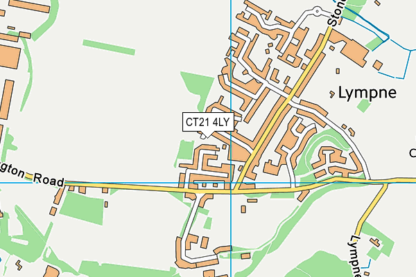 CT21 4LY map - OS VectorMap District (Ordnance Survey)