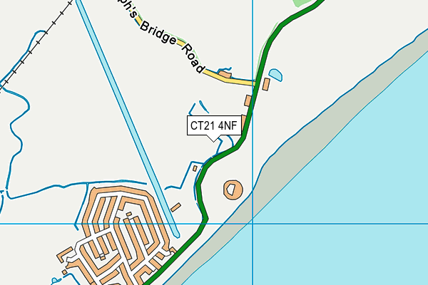 CT21 4NF map - OS VectorMap District (Ordnance Survey)