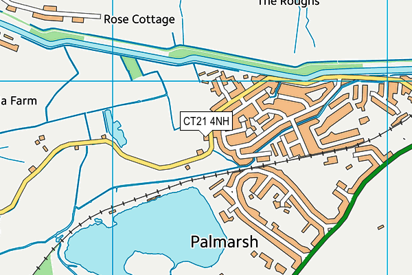 CT21 4NH map - OS VectorMap District (Ordnance Survey)