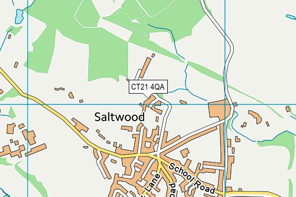 CT21 4QA map - OS VectorMap District (Ordnance Survey)