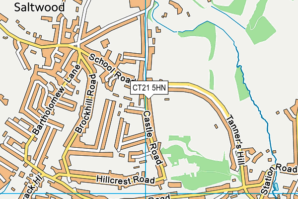 CT21 5HN map - OS VectorMap District (Ordnance Survey)