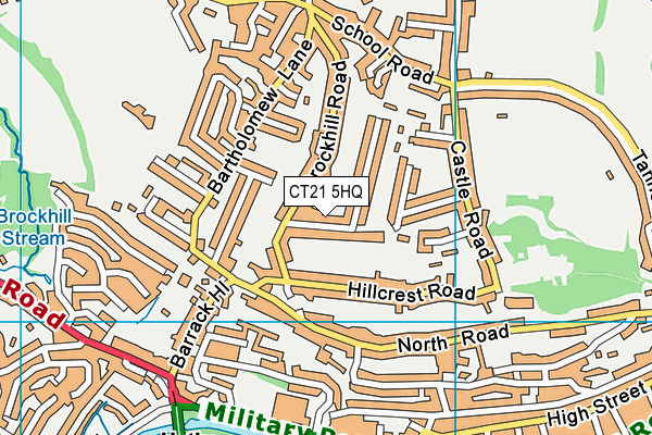 CT21 5HQ map - OS VectorMap District (Ordnance Survey)