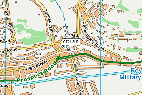 CT21 5LR map - OS VectorMap District (Ordnance Survey)