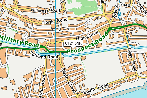 CT21 5NR map - OS VectorMap District (Ordnance Survey)