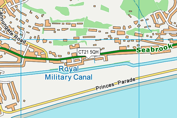 CT21 5QH map - OS VectorMap District (Ordnance Survey)