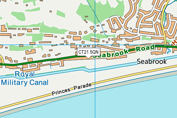 CT21 5QN map - OS VectorMap District (Ordnance Survey)