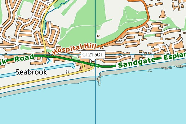 CT21 5QT map - OS VectorMap District (Ordnance Survey)