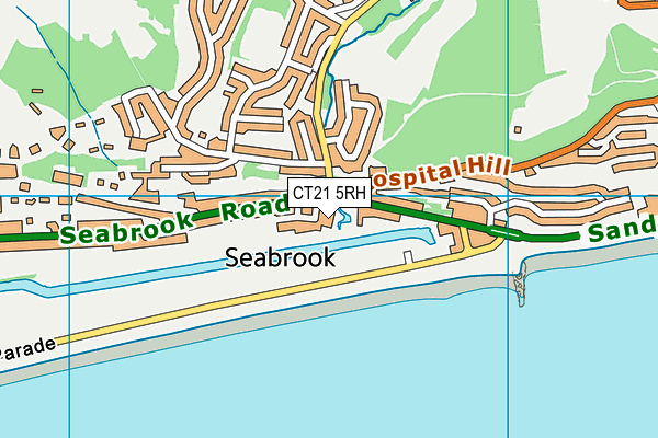 CT21 5RH map - OS VectorMap District (Ordnance Survey)