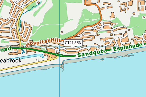 CT21 5RN map - OS VectorMap District (Ordnance Survey)