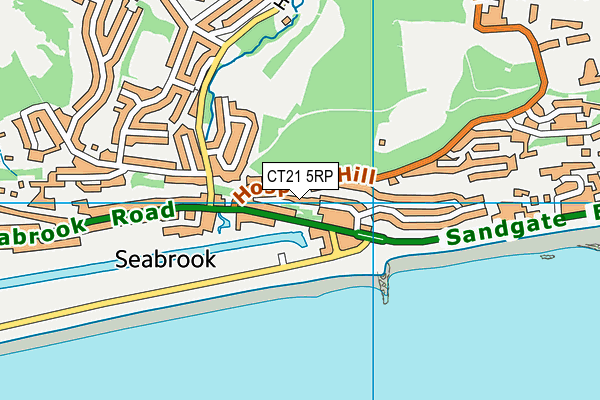 CT21 5RP map - OS VectorMap District (Ordnance Survey)