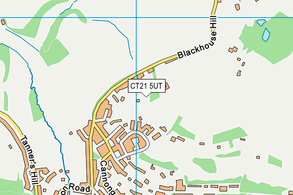 CT21 5UT map - OS VectorMap District (Ordnance Survey)