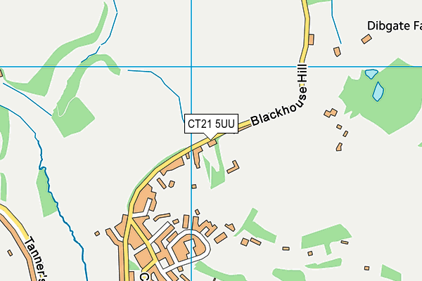 CT21 5UU map - OS VectorMap District (Ordnance Survey)