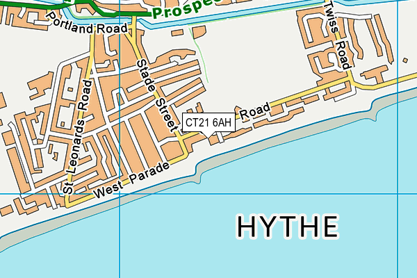 Map of THE CHELSEA COURT MANAGEMENT COMPANY (HYTHE) LIMITED at district scale
