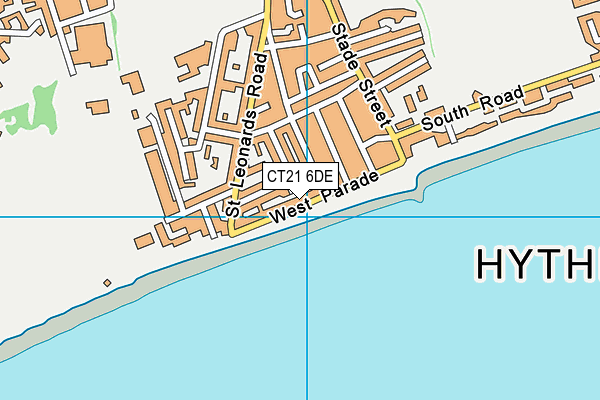 Map of THE TERRACE (HYTHE) MANAGEMENT COMPANY LIMITED at district scale