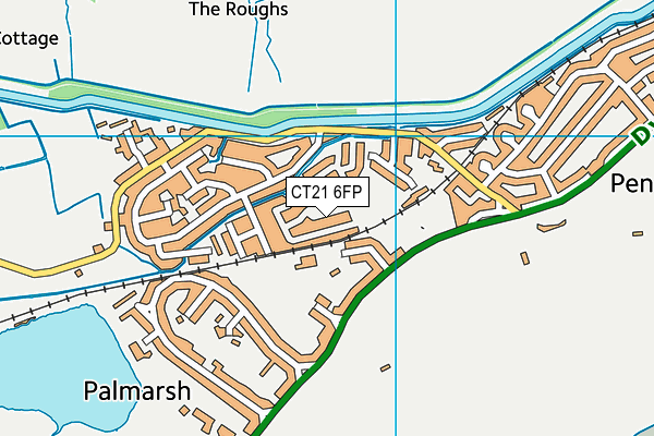 CT21 6FP map - OS VectorMap District (Ordnance Survey)