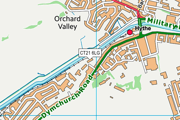 CT21 6LG map - OS VectorMap District (Ordnance Survey)