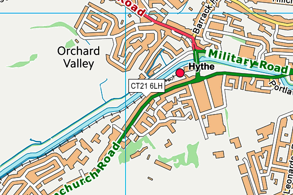 CT21 6LH map - OS VectorMap District (Ordnance Survey)