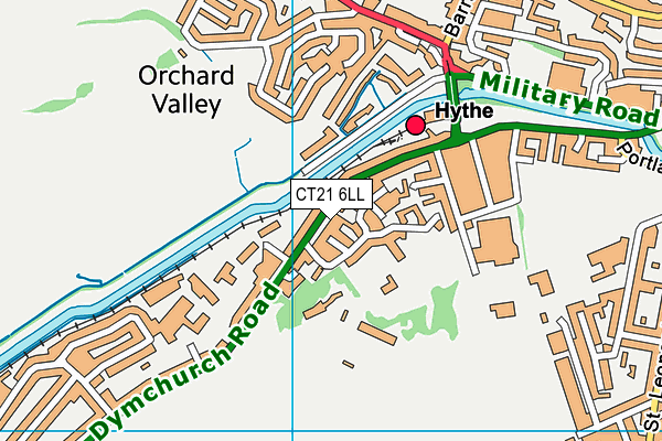 CT21 6LL map - OS VectorMap District (Ordnance Survey)