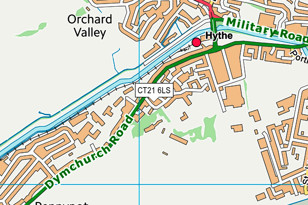 CT21 6LS map - OS VectorMap District (Ordnance Survey)