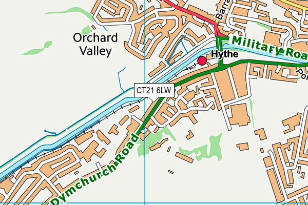 CT21 6LW map - OS VectorMap District (Ordnance Survey)