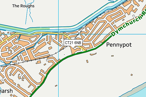 CT21 6NB map - OS VectorMap District (Ordnance Survey)