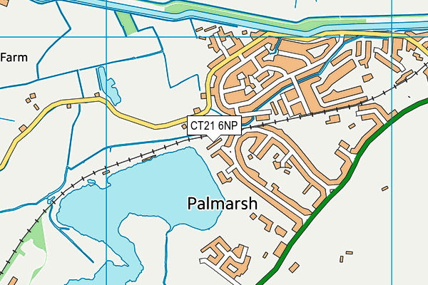 CT21 6NP map - OS VectorMap District (Ordnance Survey)