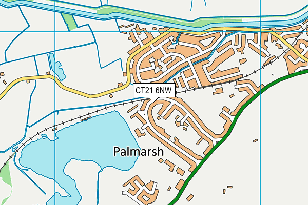 CT21 6NW map - OS VectorMap District (Ordnance Survey)