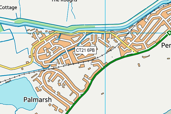 CT21 6PB map - OS VectorMap District (Ordnance Survey)