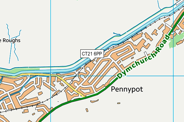 CT21 6PP map - OS VectorMap District (Ordnance Survey)