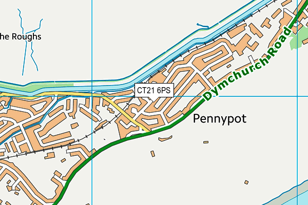 CT21 6PS map - OS VectorMap District (Ordnance Survey)