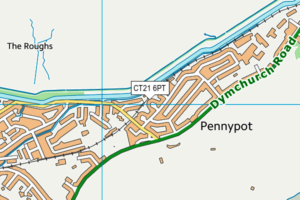 CT21 6PT map - OS VectorMap District (Ordnance Survey)